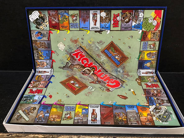 2002 GHETTOPOLY BOARD GAME BY GHETTOPOLY.COM (COMPLETE)