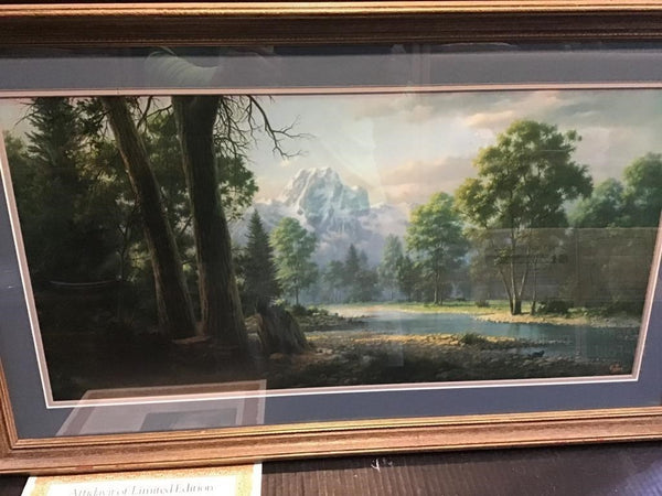 DALHART WINDBERG "GLADSOME SOLITUDE" PRINT 34.25" X 20.25" WITH COA (MATTED / FRAMED)