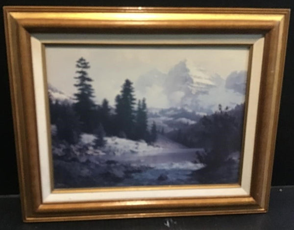 DALHART WINDBERG "MELODY OF MAROON BELLS" 17.5" X 21.5" (MATTED AND FRAMED)