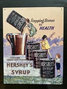 HERSHEY'S SYRUP #754 METAL TIN SIGN 16" X 12" (READY TO HANG!)
