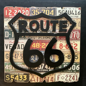 HOBBY LOBBY ROUTE 66 HEAVY WALL PLAQUE SIGN (18" X 18") READY TO HANG!