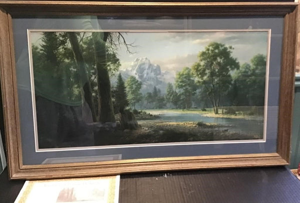 DALHART WINDBERG "GLADSOME SOLITUDE" PRINT 34.25" X 20.25" WITH COA (MATTED / FRAMED)