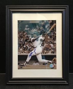 AUTOGRAPHED PHOTO OF NEW YORK YANKEES "DON BAYLOR" (MATTED AND FRAMED)