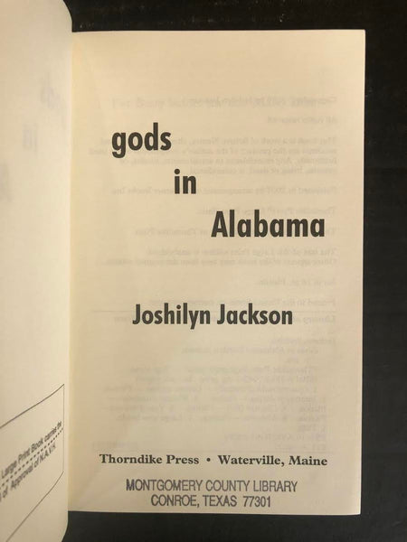 2005 GODS IN ALABAMA BY JOSHILYN JACKSON (LARGE PRINT, HARDBACK BOOK)