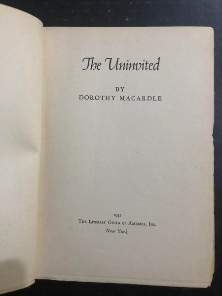 1942 THE UNINVITED BY DOROTHY MACARDLE