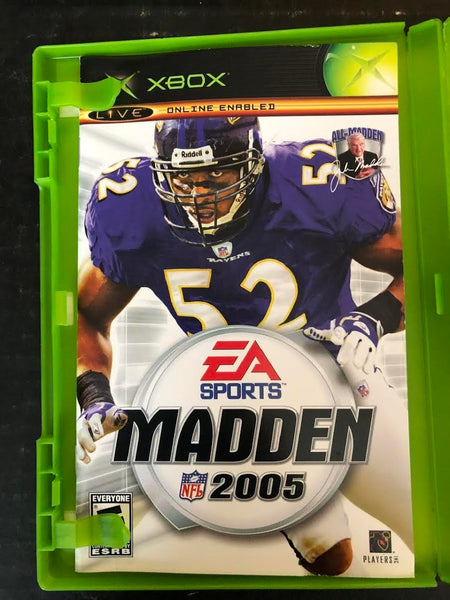 2004 EA SPORTS MADDEN 2005 GAME (INCLUDES DISC, BOOKLET, AND ORIGINAL BOX)