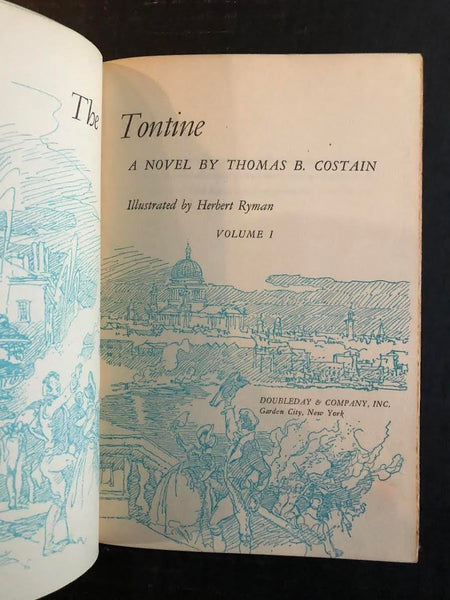 1955 THE TONTINE BY THOMAS B. COSTAIN (VOLUME 1)