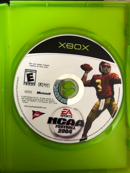 2003 XBOX EA SPORTS NCAA FOOTBALL 2004 (INCLUDES BOOKLET, GAME, AND ORIGINAL BOX