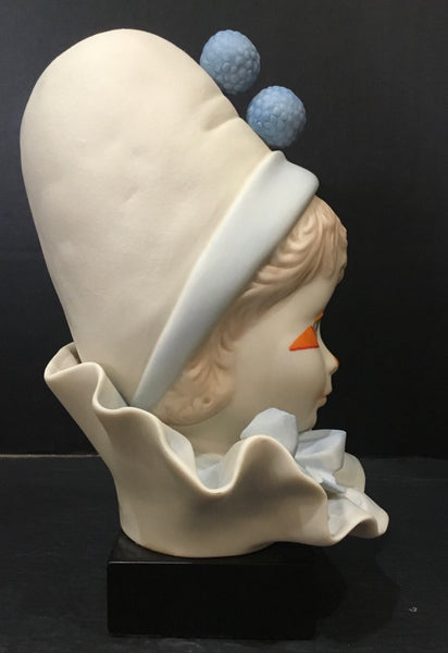 1976, Cybis Child Clown Head "Funny Face" Sculpture by William Pae