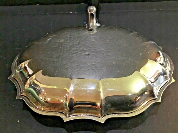 Silverplate Wood Handled Butler’s Crumb Tray