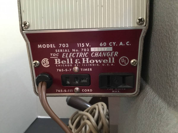 Vintage TDC Streamline 500 Mod 150 3D Electric Changer By Bell & Howell