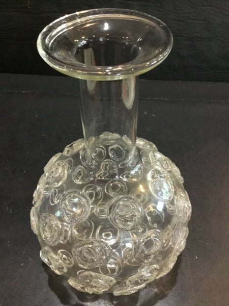 Clear Art Glass Vase