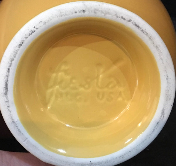 Vtg Fiestaware Homer Laughlin Yellow 3.5” Sugar Bowl (No Lid)