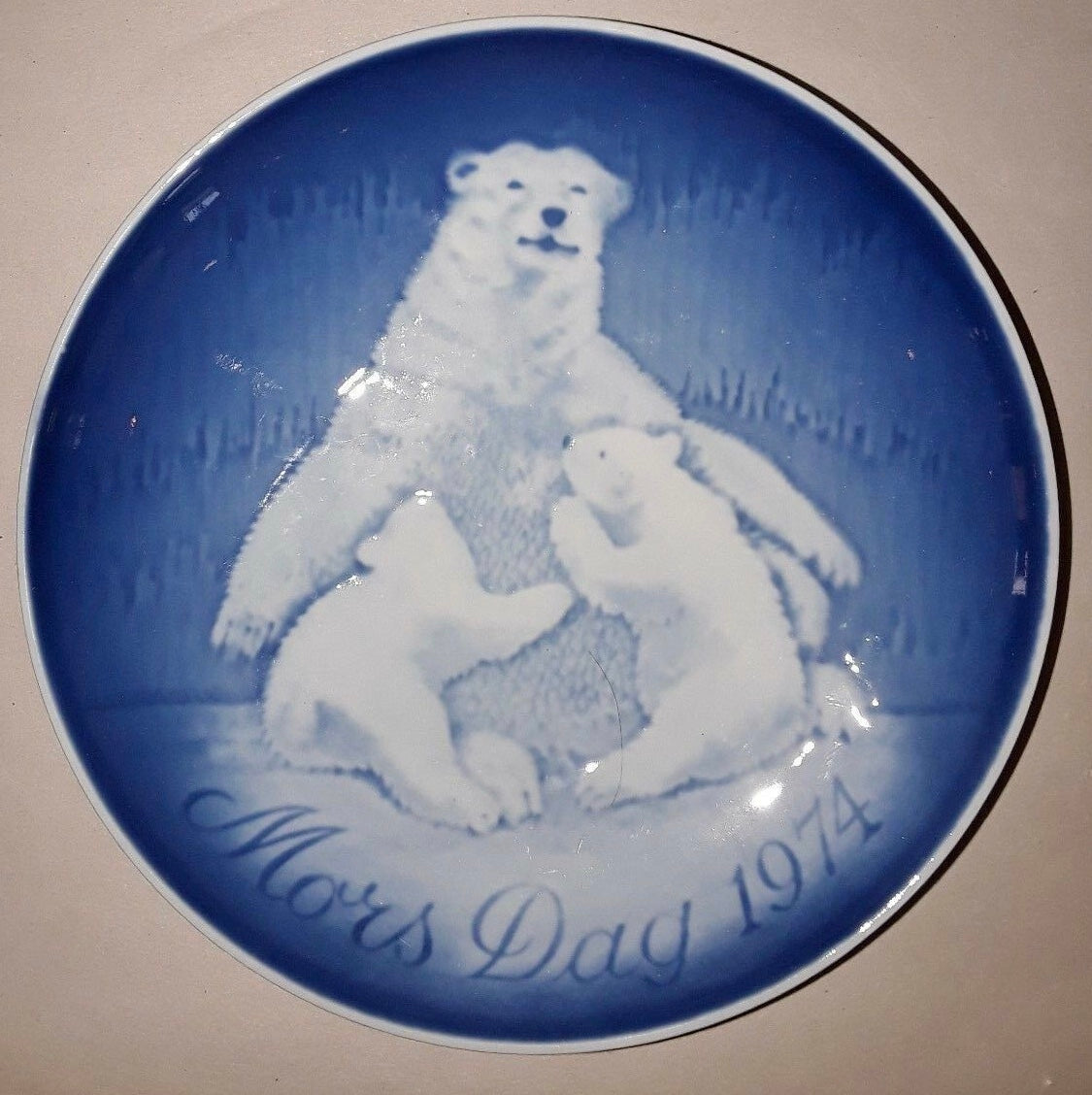 1974, Bing & Grondahl Mors Dag Mother's Day Porcelain Plate