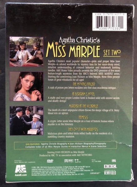 A&E Agatha Christie’s Miss Marple Set Two Box Set DVD’s Vol. 1, 2 & 3