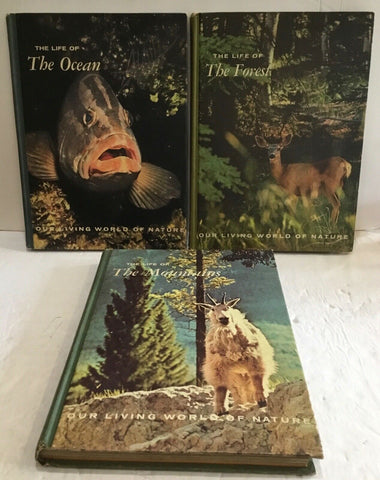 Lot of (3) "Our Living World of Nature", Hardcover Books from McGraw-Hill