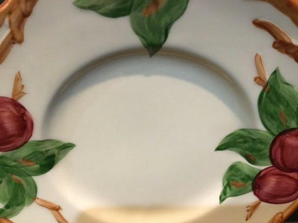 Set Of (4) Franciscan Apple Pattern Bread Plates USA