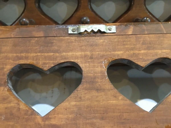 Wooden Shelves with Heart Shaped Cutouts, Set of (2)