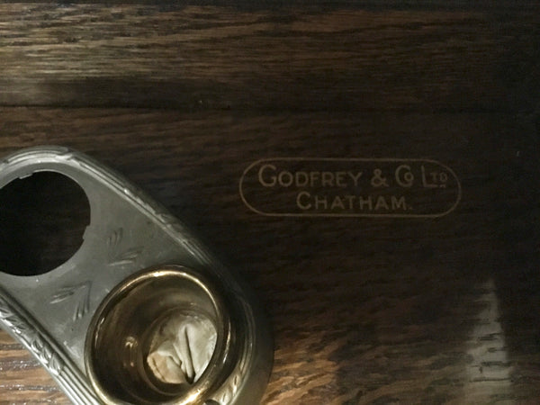 Antique Dulcetto Hand Crank Phonograph By Godfrey & Co.