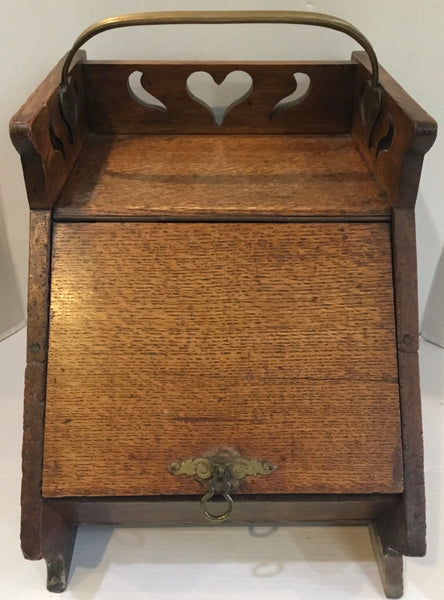 Antique Wooden Hot Coal Box