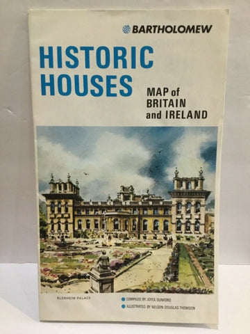 1982, Historic Houses Map of Britain and Ireland by Bartholomew