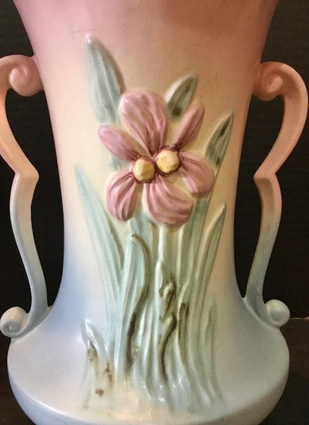 Vintage Hull Pottery #403 Iris Double Handled Vase