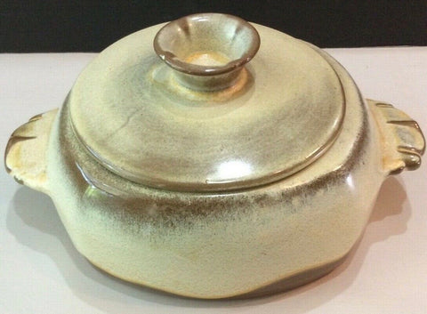 Frankoma Potter Plainsman Covered Casserole Bean Pot Desert Gold