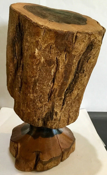 Hand Carved Wooden African Bust Sculpture