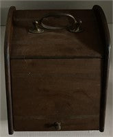 Antique Wooden Hot Coal Box