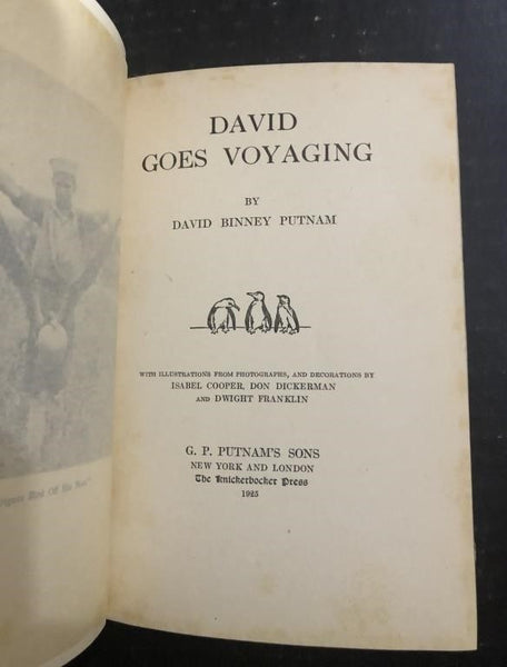 1925 DAVID GOES VOYAGING BY DAVID BINNEY PUTNAM