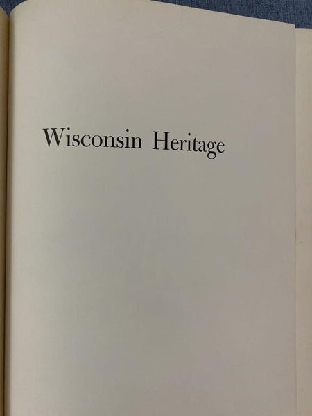 1954 WISCONSIN HERITAGE BY BERTHA K. WHYTE (HARDBACK)